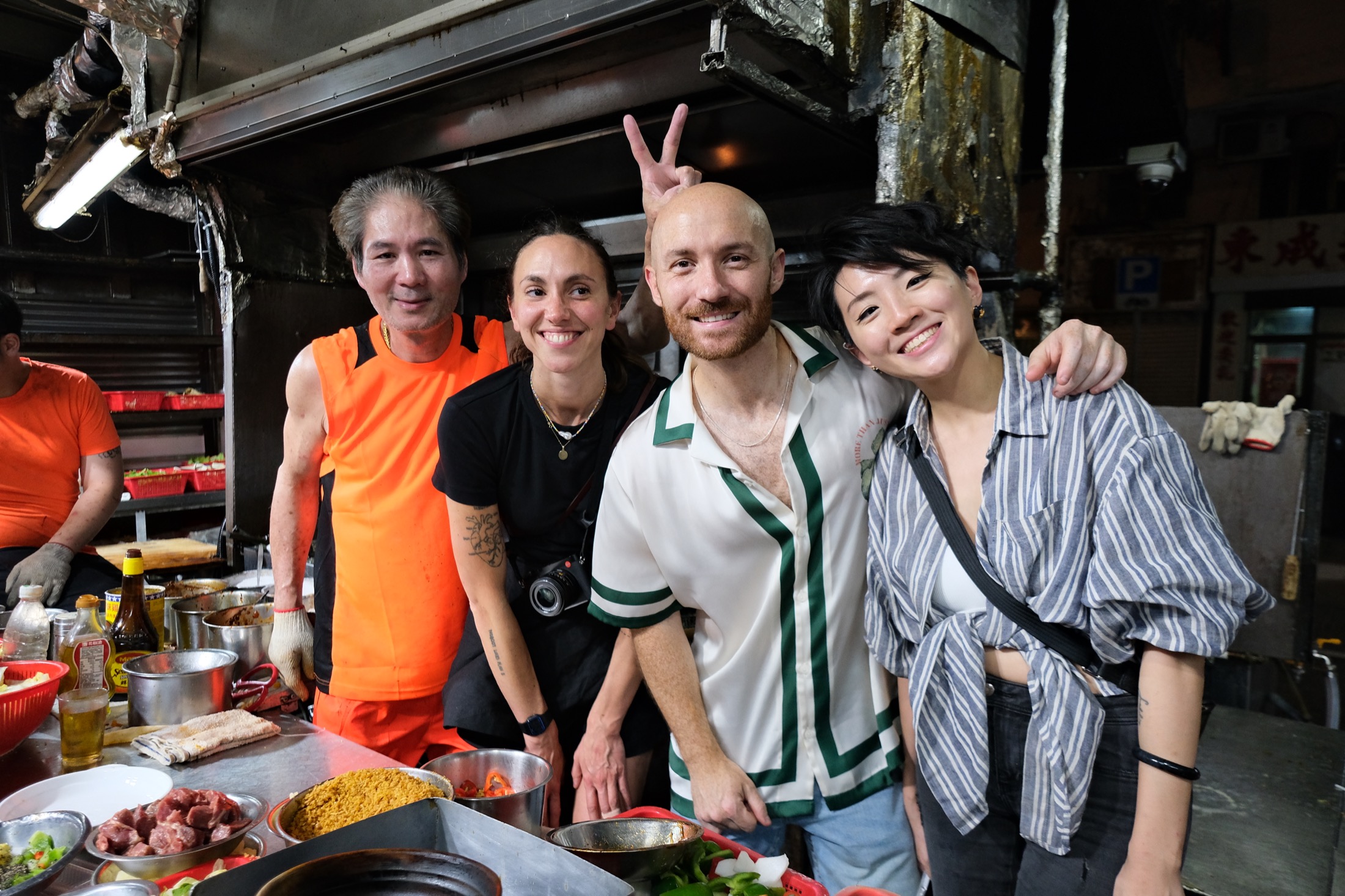 Hong Kong food crawl group with a local cook